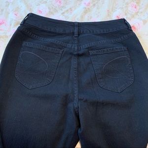 Chico’s Platinum Charm Jean Black size 1 regular